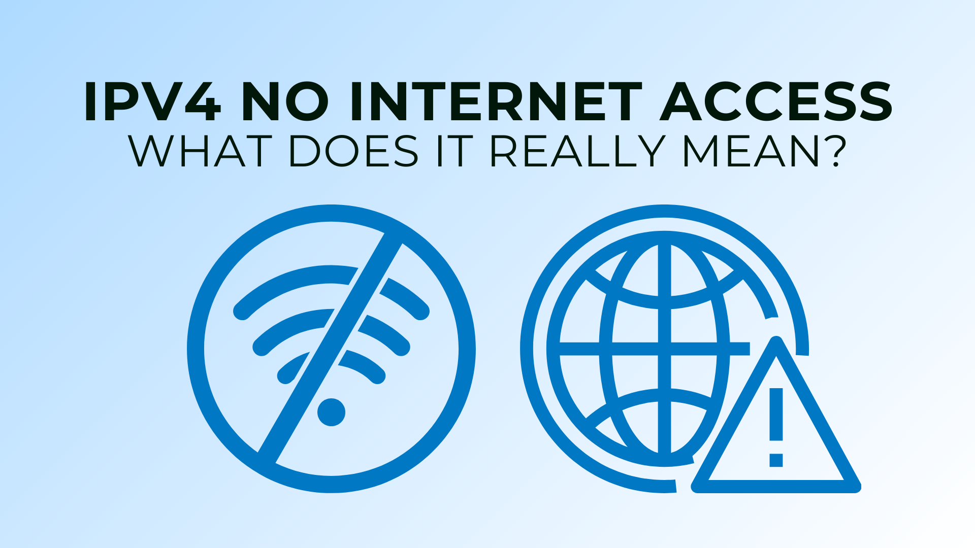 IPv4 No Internet Access